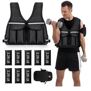 Prodigen 18 Pound Adjustable Weighted Athletic Fitness Unisex Vest NEW